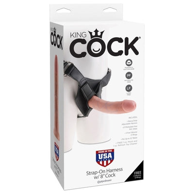 PipeDream King Cock - Strap-On Dildo Harness Kit With 8 Inch Cock