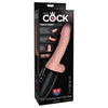 King Cock Plus - Triple Threat 6.5 Inch Thrusting Dildo