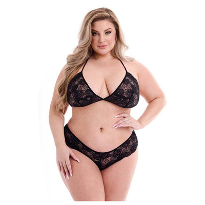 Baci 2Pc Eco Bra and Panty Set Plus Size