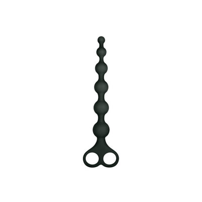 Excellent Power 8 Inch Ribbed Silicone Anal Beads