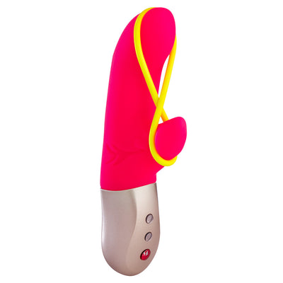 Fun Factory Amorino Rabbit G-Spot Vibrator - Colour: Pink/Neon Yellow