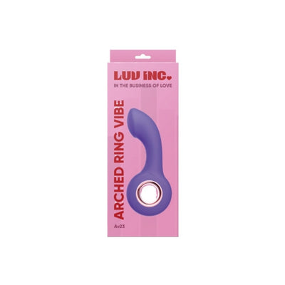 Luv Inc Arched Ring Vibe G-Spot Vibrator with 12 Vibration Modes USB Rechargeable Waterproof Silicone