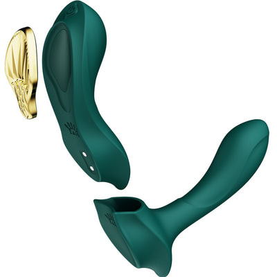 Zalo Bess Multi-Function Massager Vibrator Kit - Colour: Turquoise Green