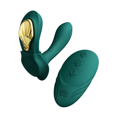 Zalo Bess Multi-Function Massager Vibrator Kit - Colour: Turquoise Green