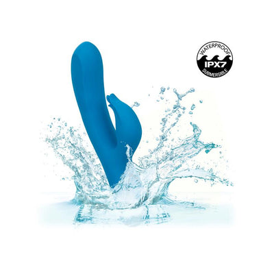 CalExotics Azure Collection Flutter G Dual Motor Massager