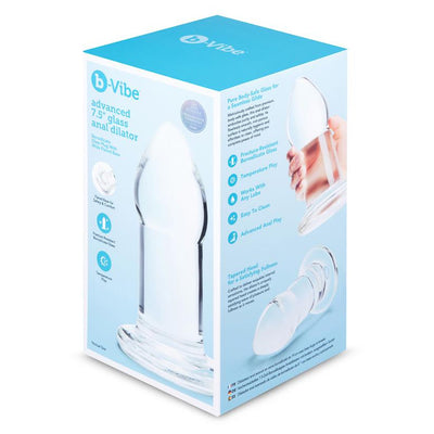 B-Vibe Advanced 7.5 Inch Glass Anal Dilator