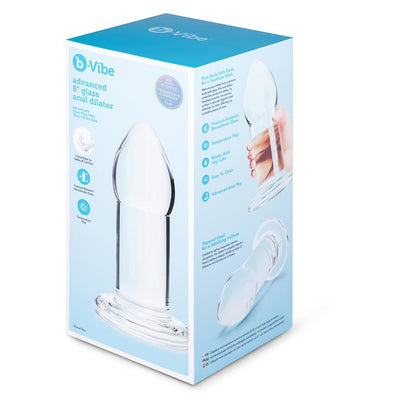 b-Vibe Advanced 8 Inch Glass Dilator