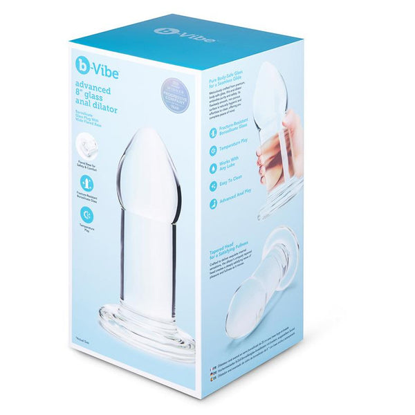 b-Vibe Advanced 8 Inch Glass Dilator