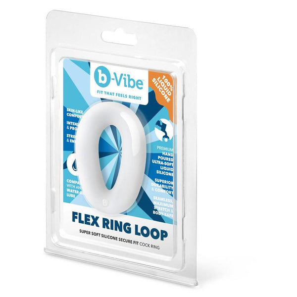 B-Vibe Flex Ring Loop Silicone Cock Ring