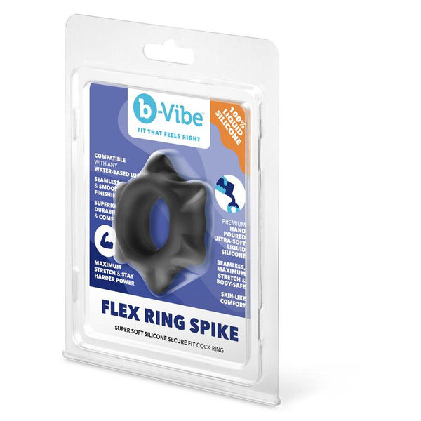 B-Vibe Flex Ring Spike Silicone Cock Ring