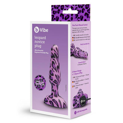 B-Vibe Novice Leopard Beginner Friendly Plug
