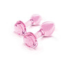 B-Vibe Training Set Glass Butt Plugs 4x1.5" & 5x2"