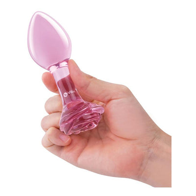 B-Vibe Training Set Glass Butt Plugs 4x1.5" & 5x2"