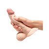 B-Vibe Slipskin Realistic Silicone Dildo 6.5 in Curved
