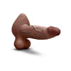 B-Vibe Slipskin Realistic Silicone Dildo 8 in. Girthy - Colour: Brown