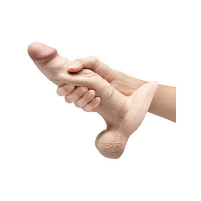 B-Vibe Slipskin Realistic Silicone Dildo 8 in. Girthy