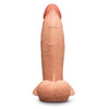 B-Vibe Slipskin Realistic Silicone Dildo 8 in. Girthy - Colour: Mocha
