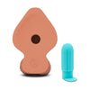 B-Vibe Slipskin Realistic Silicone Dildo 8 in. Girthy - Colour: Mocha