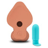 B-Vibe Slipskin Realistic Silicone Dildo 9 in. Curved