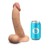 B-Vibe Slipskin Realistic Silicone Dildo 9 in. Curved