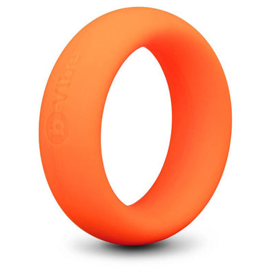 B-Vibe Snug Ring 40 mm Snug Fit Silicone Cock Ring - Colour: Orange