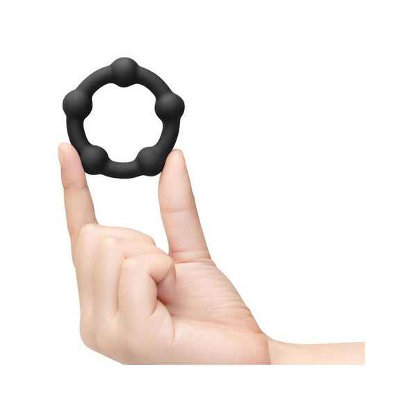 B-Vibe Snug Ring Orbit Nubby Snug Fit Silicone Cock Ring