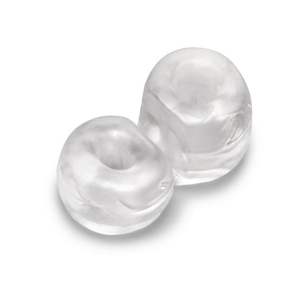 B-Vibe Strech-Tech Double Barrel Ultra Stretchy Cock Ring and Ball Stretcher