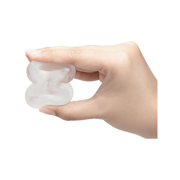 B-Vibe Strech-Tech Double Barrel Ultra Stretchy Cock Ring and Ball Stretcher