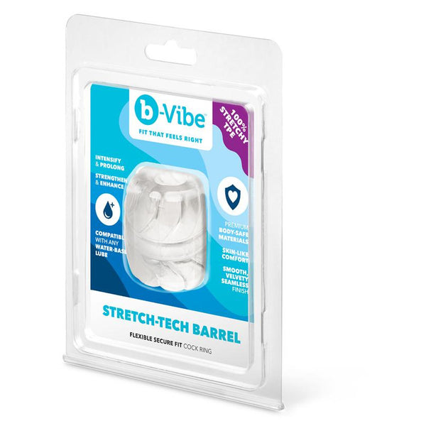 B-Vibe Stretch-Tech Barrel Ultra Stretchy Cock Ring