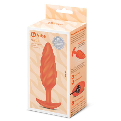 B-Vibe Swirl Texture Plug
