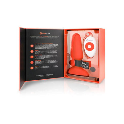 B-Vibe Rechargeable Rimming Plug Anal Vibrator - Colour: Orange