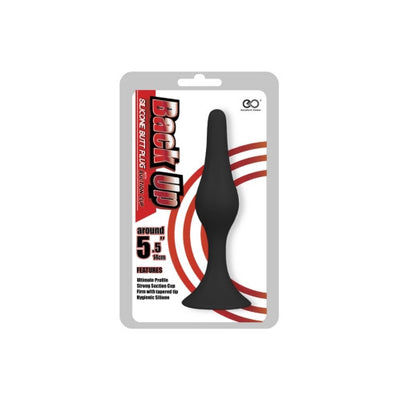 Excellent Power Back Up Smooth 5" Silicone Butt Plug