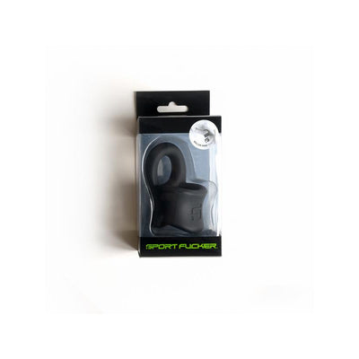Sport Fucker Baller Silicone Ball Stretcher Cockring - Colour: Black