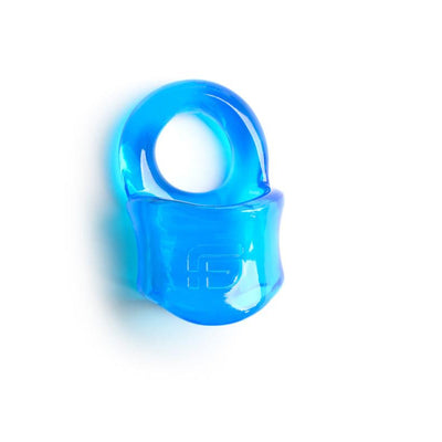 Sport Fucker Baller Ring TPE Ball Stretcher Cockring - Colour: Blue