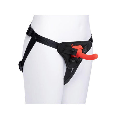 B-Vibe Beginners Strap-On Harness Set with 5in Silicone Dildo