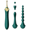 Zalo Bess Multi-Function Massager Vibrator Kit - Colour: Obsidian Black