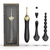 Zalo Bess Multi-Function Massager Vibrator Kit - Colour: Obsidian Black