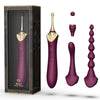 Zalo Bess Multi-Function Massager Vibrator Kit - Colour: Obsidian Black