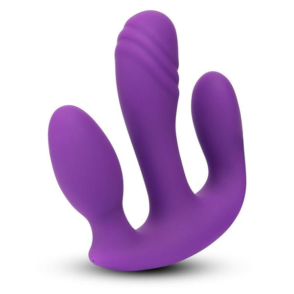Together Blended Pleasure Remote Controlled Triple-Pronged Vibrator