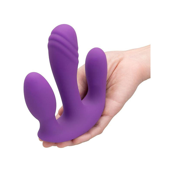 Together Blended Pleasure Remote Controlled Triple-Pronged Vibrator