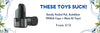 Promotional graphic with the text 'THESE TOYS SUCK!' and a side-by-side product photo of a black and gray personal massager and its charging dock. Smaller text reads 'Randy Pocket Pal, Autoblow TENGA Cups + More BJ Toys! From $15'.