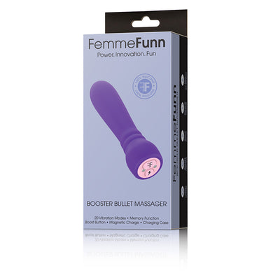 Femme Fun Booster Bullet Rechargeable Silicone Vibrator with Booster Function