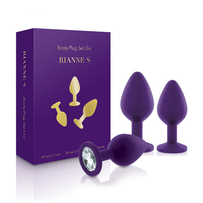 Rianne S Booty Plug Medical Grade Silicone Butt Plug Training Kit