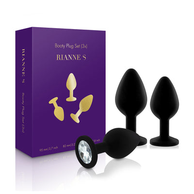 Rianne S Booty Plug Medical Grade Silicone Butt Plug Training Kit