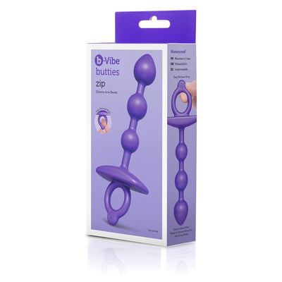 B-Vibe Butties ZIP Silicone Anal Bead
