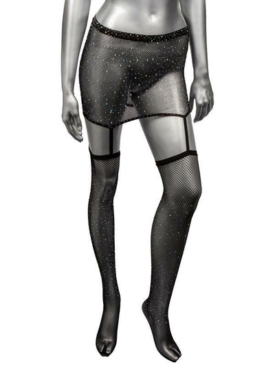 Calexotics Radiance One Piece Garter Skirt with Thigh Highs