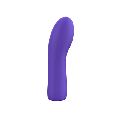 Luv Inc Curved Luv Bullet Silicone Vibrator with 10 Vibration Modes