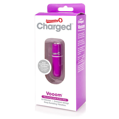 Screaming O Charged Vooom Rechargeable Bullet Vibrator - Colour: Purple