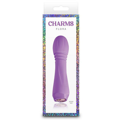 NS Novelties Charms Flora Compact Silicone Vibrator - Colour: Violet