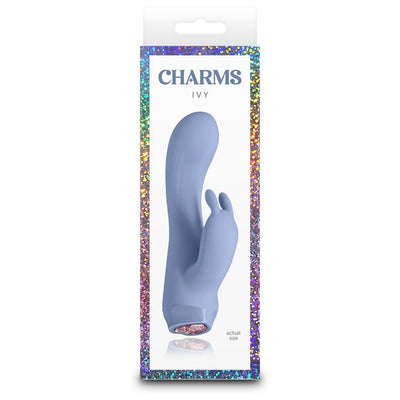 NS Novelties Charms Ivy Compact Silicone Vibrator With LED Hearts